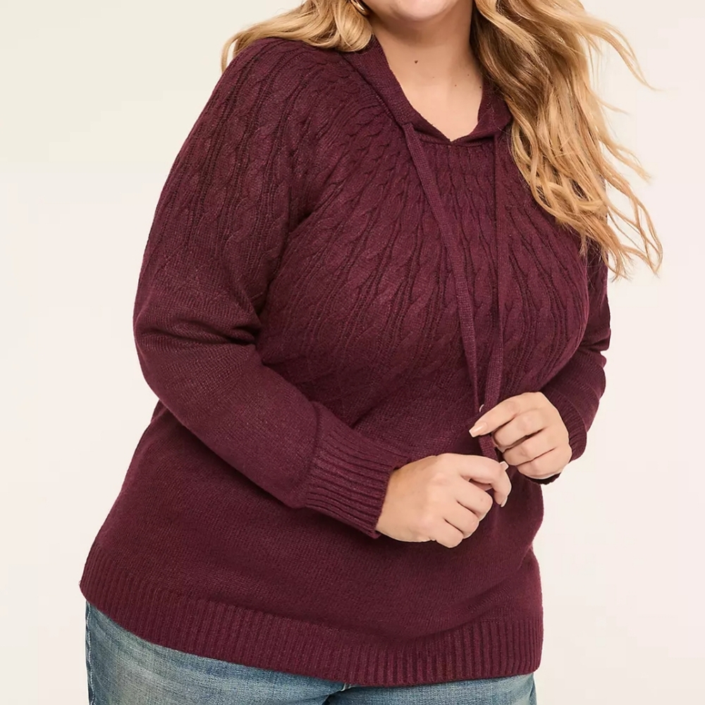 Lane Bryant Plus Size Sweater - Burgundy